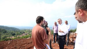 Teleferik projesini yerinde incelediler