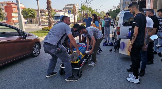 Yayaya çarpmamak isterken park halindeki araca girdi