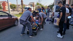 Yayaya çarpmamak isterken park halindeki araca girdi