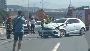Gebze'deki zincirleme kazada 2 kişi yaralandı