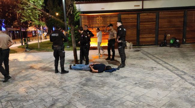 Bekçilere küfreden şahıs gözaltına alındı