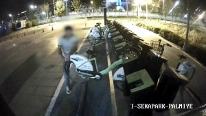 Belediyeye ait bisikletleri çalan şahıs tutuklandı