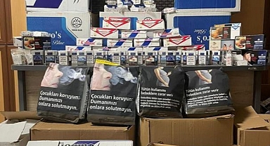 Binlerce gümrük kaçağı makaron ele geçirildi