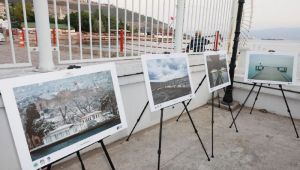 Birbirinden güzel eserler tarihi konakta sergilendi