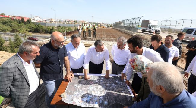 Büyükakın, Turgut Özal Köprüsü çalışmasını inceledi