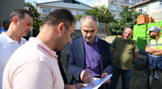 Çiftçi, ASM ve hizmet binası inşaatını inceledi