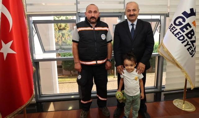 Gebze Belediyesi personelinden örnek davranış