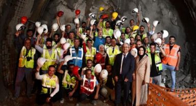 Gebze Metro hattı tüneli ışığa kavuştu