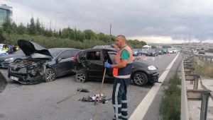 Gebze TEM’de zincirleme kaza