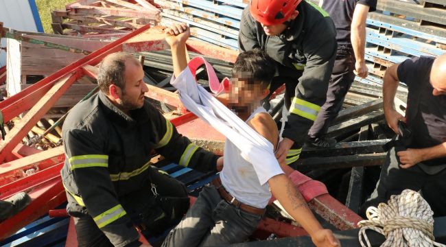 İskele demirlerini çalmak istedi, bin pişman oldu