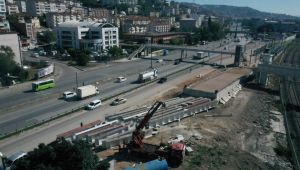 Kuruçeşme’de çelik kirişler montaja hazırlanıyor