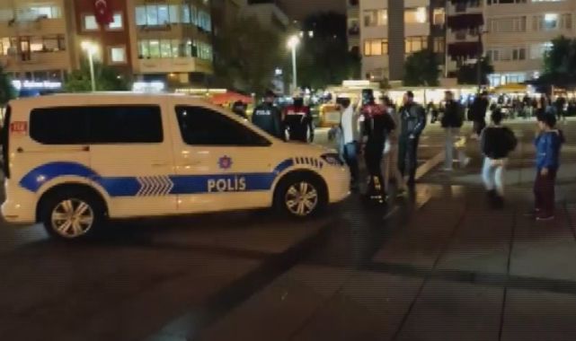 Kent meydanı karıştı, onlarca kişi kavga etti