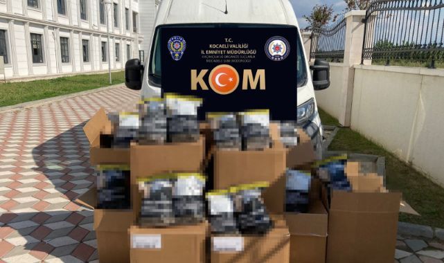 Kocaeli'de 53 bin 740 makaron ele geçirildi