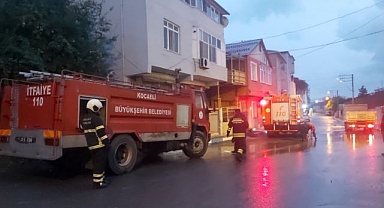 Dilovası’nda kömürlük yangını