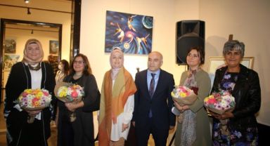 Öğrencilerin sergisine sanat severlerden tam not