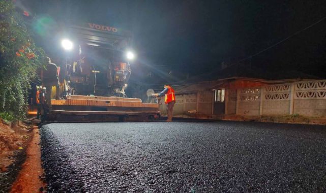 Sarımeşe Şenlik Caddesi asfaltlandı
