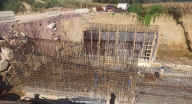 Yenice Köyünde menfez yapılıyor