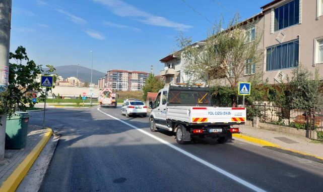 Abdülhamid Han’da yol çizgileri çekildi