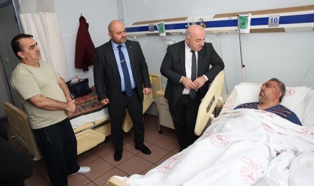 Başkan Bıyık, Taksim'deki patlamada yaralanan Ciroğlu’nu ziyaret etti