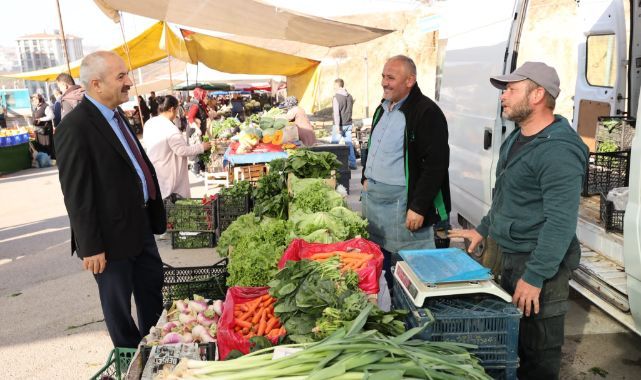 Büyükgöz Kirazpınar semt pazarını turladı