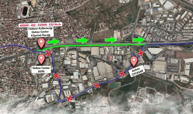 Büyükşehir’den Gebze’de güzergâh düzenlemesi