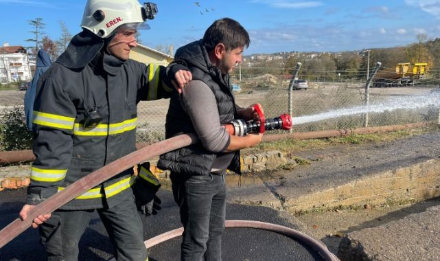 Büyükşehir’in gönüllü itfaiyecileri hazır kıta