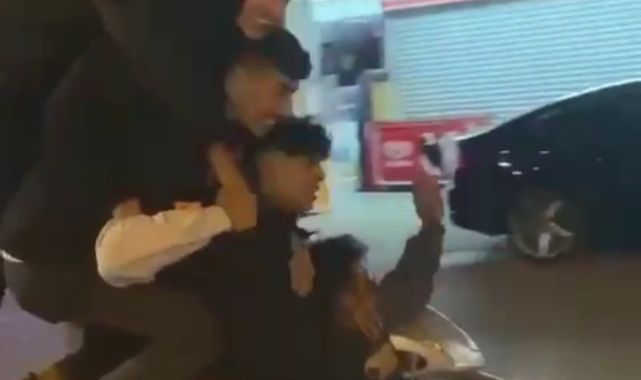 Motosiklete 5 kişi binerek, faciaya davetiye çıkardılar