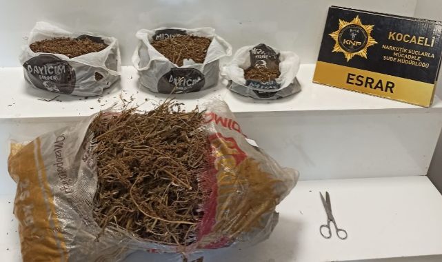 Narkotik operasyonunda 3,5 kg esrar ele geçirildi