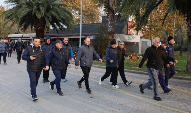 Sağlık için yürüdüler
