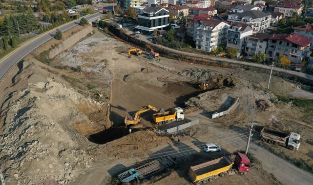 Terminal binasına zemin düzenlemesi