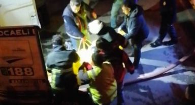 Kocaeli’de yaşlı yatalak çifti yangın ayırdı