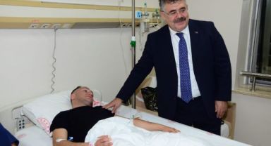 Komiser kaza kurşunuyla yaralandı