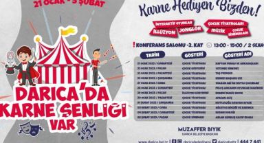 Darıca Belediyesi’nden çocuklara özel karne şenliği
