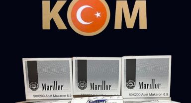 Kocaeli'de 230 bin içi dolu makaron ele geçirildi