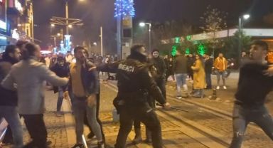 Yeni yılın ilk saatlerinde yumruklar havada uçuştu