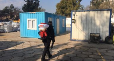 Büyükşehir, deprem bölgesinde salgın riskine karşı önlem alıyor