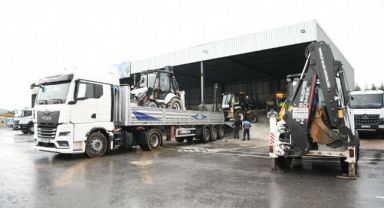 Çayırova’dan deprem bölgesine 5 iş makinesi