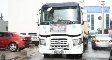 Çayırova’dan deprem bölgesine yardım TIR’ı