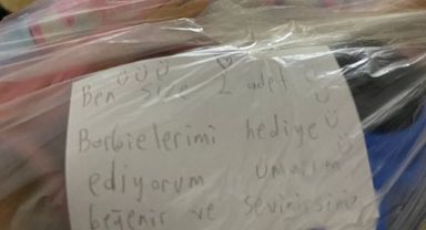 Darıcalı küçük kızın notu yürekleri ısıttı