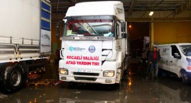 Deprem bölgesine 60 TIR yardım gönderildi