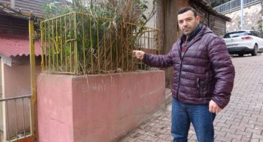 Evin önündeki gizemli türbe merak uyandırıyor