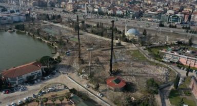 Millet Bahçesinde çalışma devam ediyor