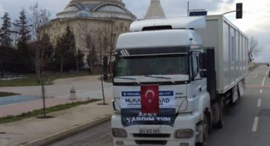 Sahra hastanesi için konteynerler yola çıktı