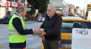 Büyükşehir’den taksicilere sıcak iftarlık
