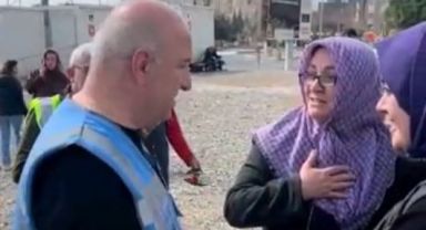 Depremzede kadından duygu dolu sözler
