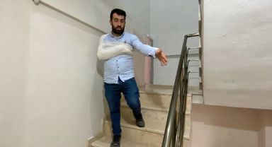 Ev sahibi ve kiracı arasında “merdivenden ittin” polemiği