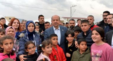 KKTC Cumhurbaşkanı Tatar Büyükşehir çadır kentte