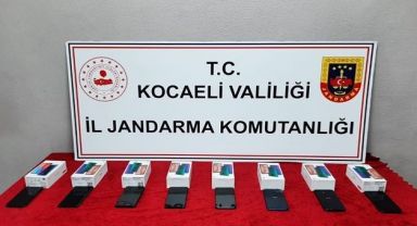 Kocaeli'de 8 adet kaçak telefon ele geçirildi