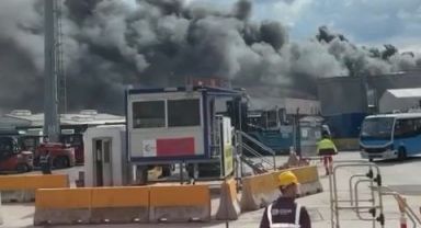 Kocaeli'de fabrikada çıkan yangın korkuttu