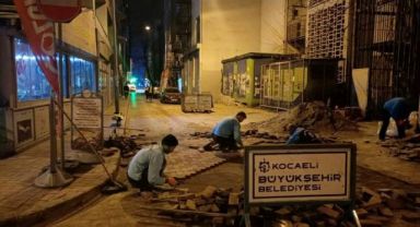 Yol Bakım Timi’nden gece operasyonu